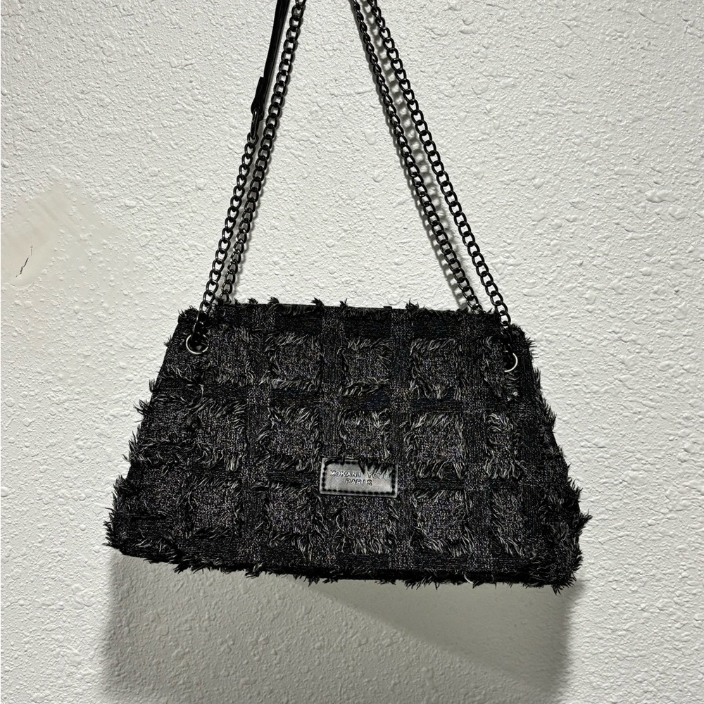 Chic Black Textured Women's Bag